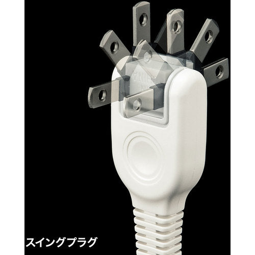 SANWA Extension cord with intermediate switch TAP-B7-1N 1 piece