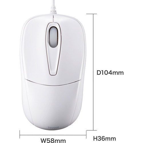 SANWA Silent Mouse MA-122HW 1 piece