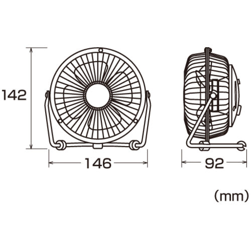 SANWA USB Fan USB-TOY64N 1 unit