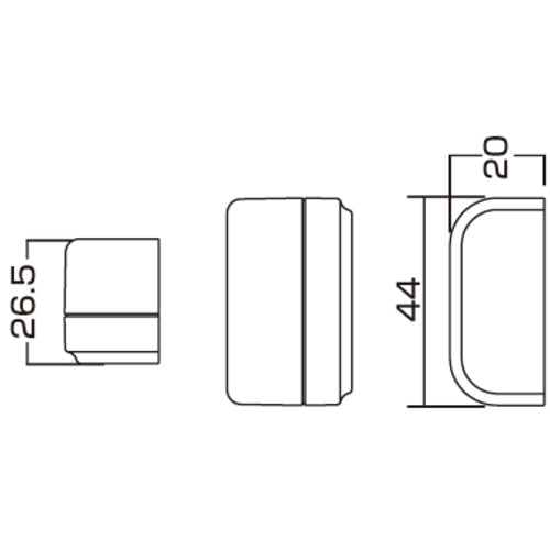 SANWA 20A outlet bar dust cover TAP-MZ6526 1 piece