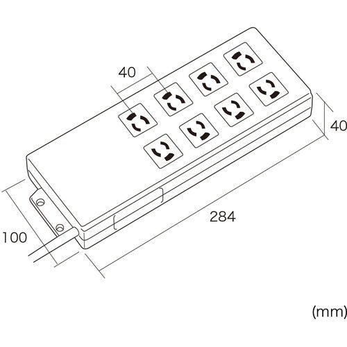 SANWA PC-linked tap TAP-RE2MN 1 piece