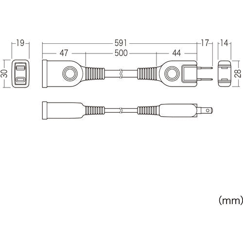 SANWA Power Extension Cord TAP-EX21005 1 piece