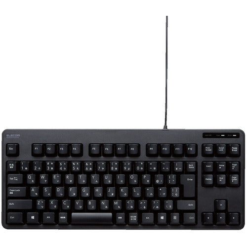 ELECOM 유선 컴팩트 키보드 TK-FCM103BK 1개