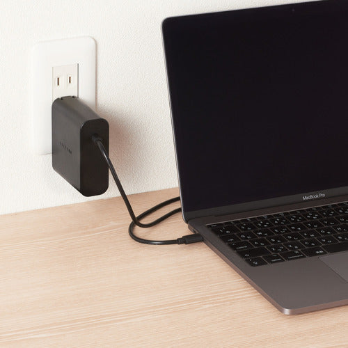 ELECOM Power Delivery Compatible USB AC Charger (65W) ACDC-PD0465BK 1 unit