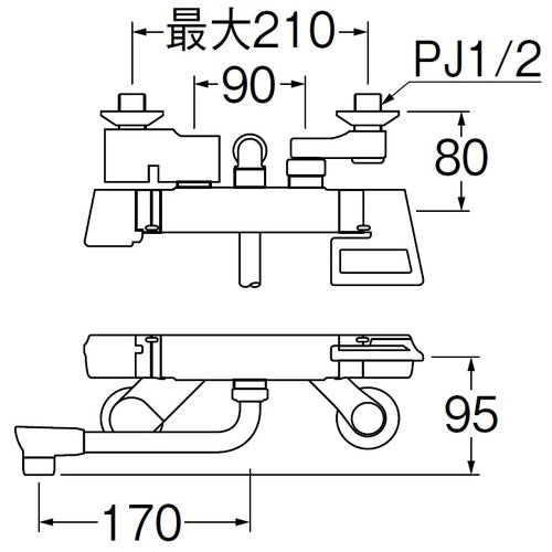SANEI 서모 샤워 혼합 마개 SK181DC-13 1 개