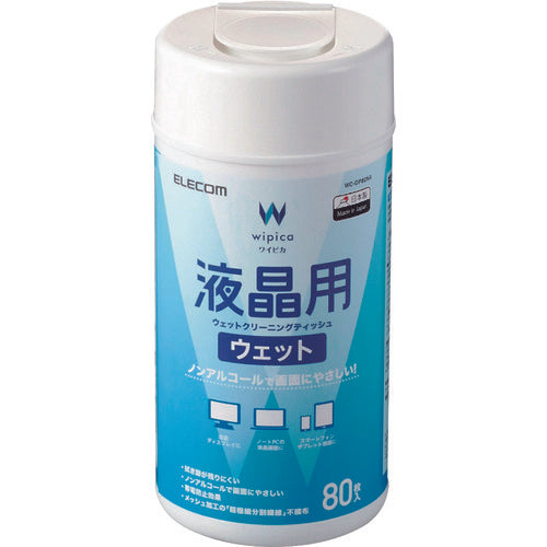 ELECOM 액정용 웨트 클리닝 티슈 WC-DP80N4 1개