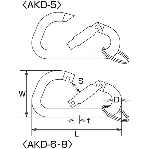 Mizumoto Aluminum Color Hook (Blue) Wire diameter 5mm Length 50mm B-1403 1 pc