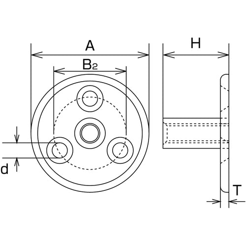 水本 吊金具(ビス止めタイプ) ステンレス パッドナット 捻子径M−10 B-2184 1 個