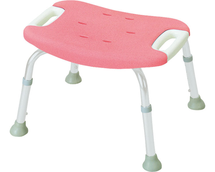 Soft shower chair, wide, backless / 49331, pink, 1 unit
