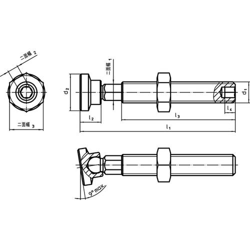 HALDER Pedestal part Thrust pad, plastic coated M10 22600.0010 1 piece