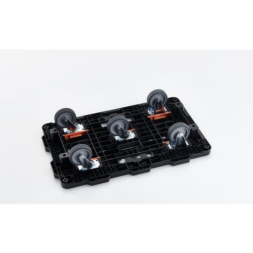 TRUSCO Interlocking Resin Flat Dolly Beetle 700X450 Flexible 3 Wheels BT700J3-E100 1 unit