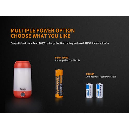 FENIX 充電式LEDランタンライト CL26RRED CL26RRED 1 個