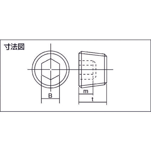 TRUSCO テーパー浮きプラグ SP3(スチール) 黒染め PT1/2 6個入 Y1083-0112 1 PK