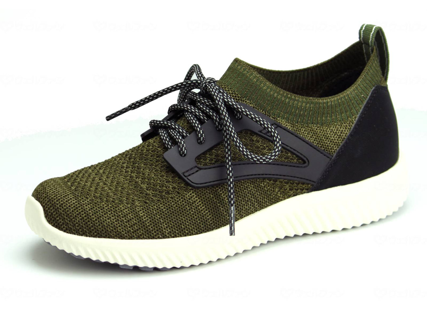 マリアンヌSaiSai ストレッチニットスニーカー WG130 カーキ 4L