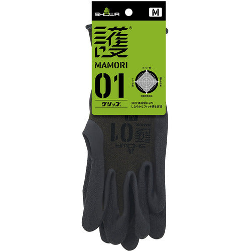 SHOWA MAMORI 01 Grip, Medium size MAMORI01-M 1 pair