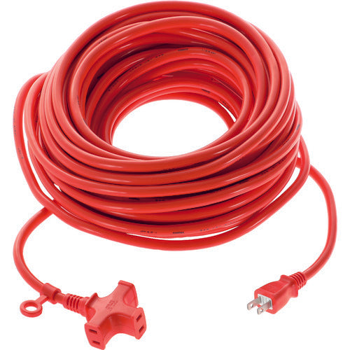 TRUSCO 3個口ソフトタイプ延長コード 20m オレンジ TKC15-203PSO 1 本