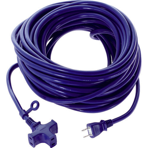 TRUSCO 3-Outlet Soft Type Extension Cord 20m Violet TKC15-203PSVI 1 Piece