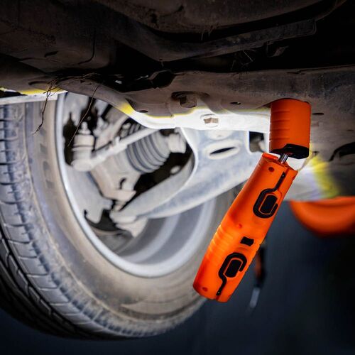 GROZ 充電式LEDハンドライト 360度回転 オレンジ 400Lm LED/360 1 個