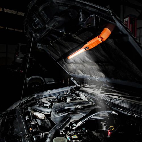 GROZ 充電式LEDワークライト 360度回転 オレンジ 600Lm LED/370 1 個