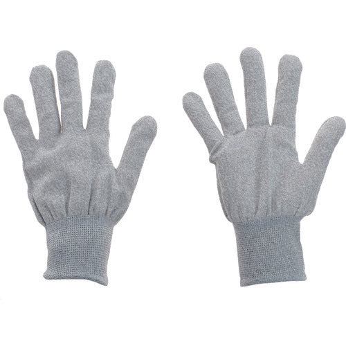 TRUSCO Copper Fiber ESD Gloves, Non-Coated Type, Size L, ESD-GPL, 1 Pair