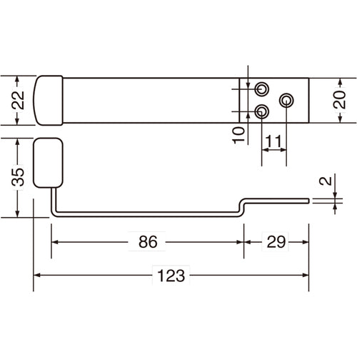 TRUSCO 도어용 문지름 스테인리스 헤어 라인 UFD123-W 1개