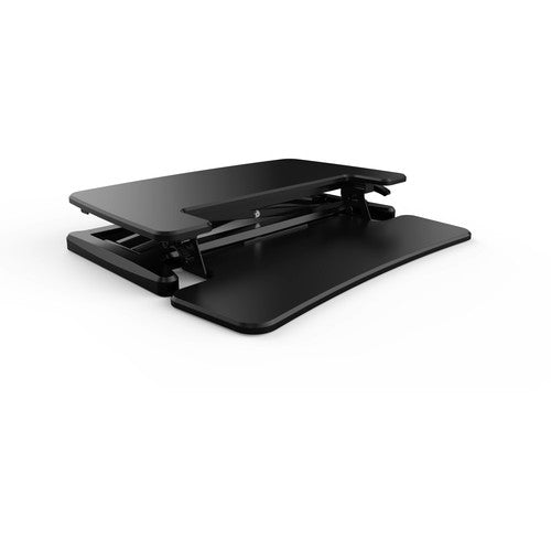 TRUSCO Gas Pressure Tabletop PC Desk Alcove Black 720 x 415 with Keyboard Stand TMT107S-BK 1 Unit