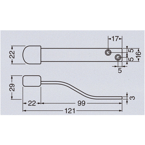 TRUSCO 도어용 문지름 S형 스테인리스 헤어 라인 화이트 고무 UFDS121-W 1개