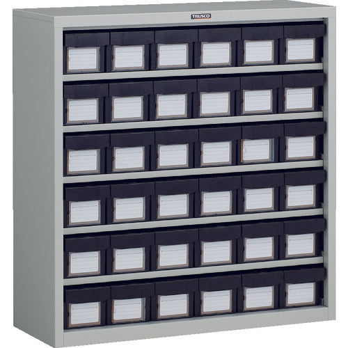 TRUSCO Container Rack Case Van Rack Case L-Type Conductive Drawer Small x 36 H880 D305L-36S 1 Unit