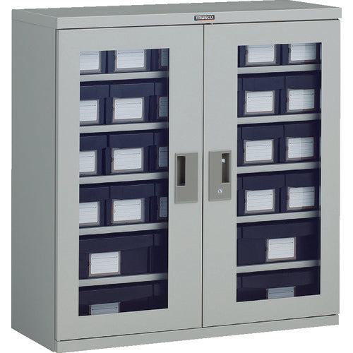 TRUSCCO 컨테이너 랙 케이스 밴 랙 케이스 M형 양 열림 도어 도전 인출 소X24 대X6개