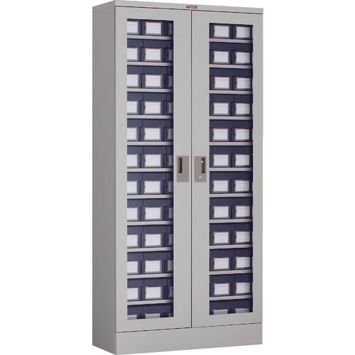 TRUSCO Container Rack Case Van Rack Case M Type Double Door Conductive Small Drawer x 72 H1790 TD611M-72S 1 Unit