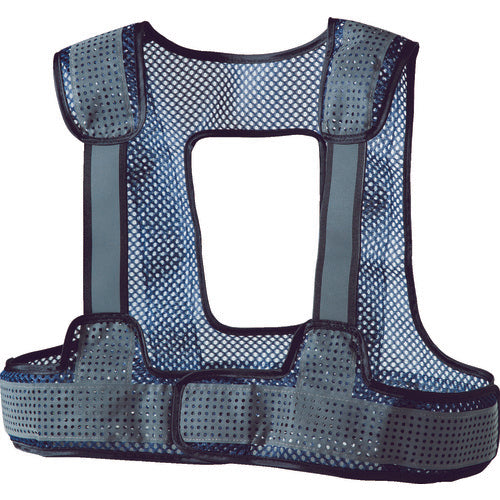 Three Like Full Harness Compatible Ventilated Reflective Vest SPIDER300/Navy x Glass Beads FH-VL-NBSV 1 Unit