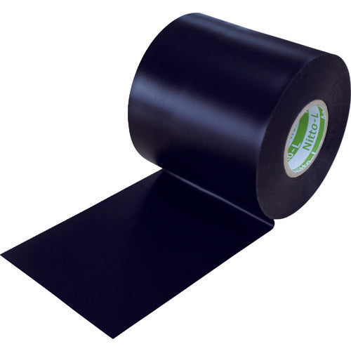 日東エルマテ 日東エルマテリアル 塩化ビニル系防食テープ NO.51LS 0.4mm×75mm×10M ブラック(2巻入り) 51LS-75BK 1 PK