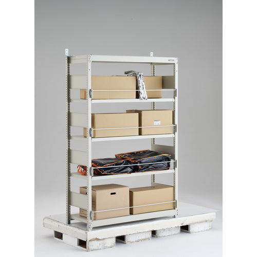 TRUSCO Disaster Preparedness Rack Steel Rack M1.5 Type W1160 x D595 x H2100 5 Tiers Single Unit M1.5-DS7465 1 Unit