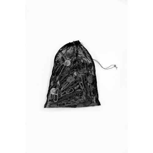 TRUSCO Mesh Bag Small 1 piece 39 x 55 cm Mesh size 4 mm Black MH-S-1-BK 1 piece