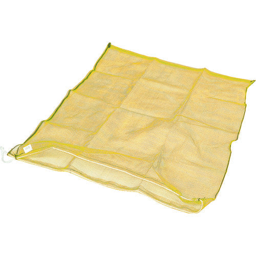 TRUSCO Large Mesh Bag 1 Piece 100X100cm 90L Size 4mm Yellow MH-L-1-Y 1 Piece