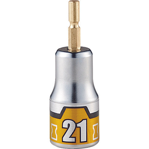 KTC 임팩트 드라이버용 쇼트 소켓 비트 난공 불락 21mm BZP63S-21 1개