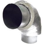 Fujimori Fuji Air Duct M Type 150mm 90 Degree Elbow FADM-90-150 1 pc