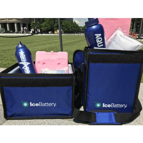 まつうら 保冷バッグ 10℃水分栄養補給 IceBattery(アイスバッテリー)クールバッグ 横型 保冷剤1枚付き 154718 1 個