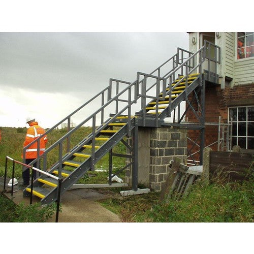 세이프 가드 계단용 미끄럼 방지 커버 914×225×25mm 흑황 그레이팅 설치용 설치 나사 부속 12093-G 1장