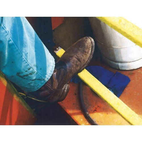 세이프 가드 사다리용 미끄럼 방지 커버 25×25×405mm 각형 노랑 12095 1장