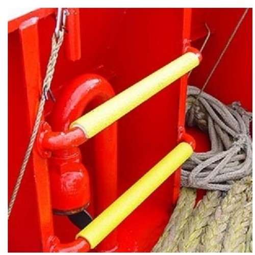 세이프 가드 사다리용 미끄럼 방지 커버 Ф20×405mm 라운드형 황색 12096