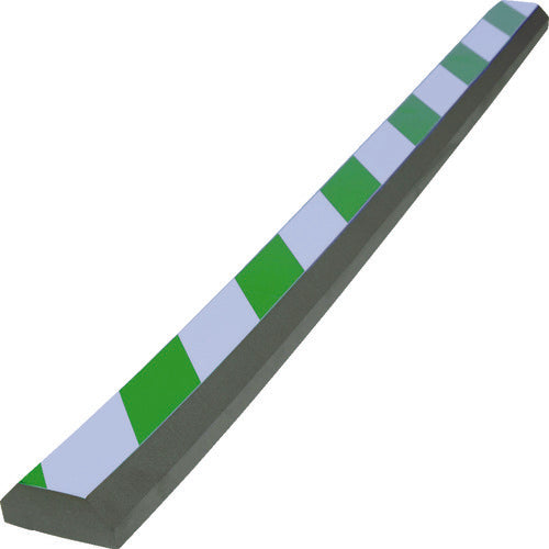 TRUSCO セーフティクッション 山型 1本入 幅70 長さ900 緑白 TSC-3070-900-GW 1 袋