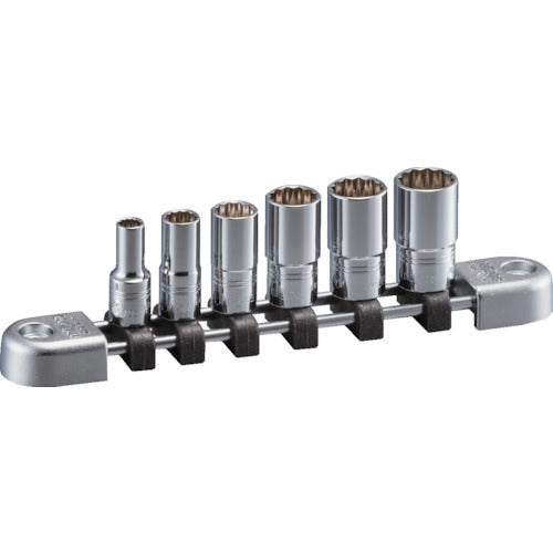 nepros 6.3 Semi-Deep Socket Set (12-sided, 6-piece set) NTB2M06WA 1 S