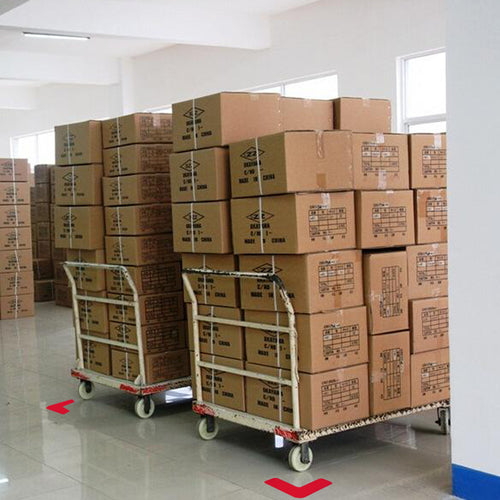 세이프란 고내구 5S 플로어 표시 스티커 L형 10장 세트 150×150mm 레드 10941 1조