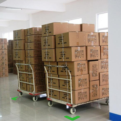 Saferun Heavy Duty 5S Floor Display Stickers, L-Shaped, Set of 10, 150 x 150 mm, Green, 10943, 1 Set