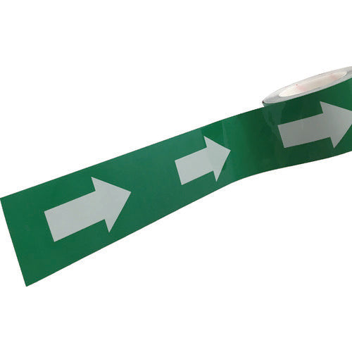 SAFERUN Abrasion Resistant Sign Tape 75mm x 22m Arrow Green White 11994 1 Roll
