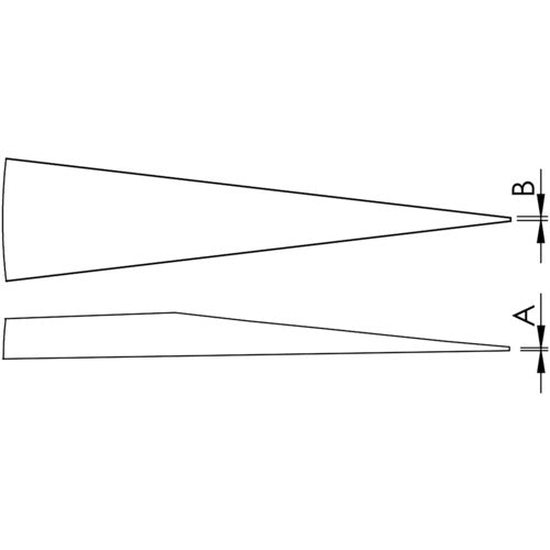idealtek 耐酸耐磁ステンレスピンセット 90mm 直型先細タイプ 0C9-SA-0-IT 1 本
