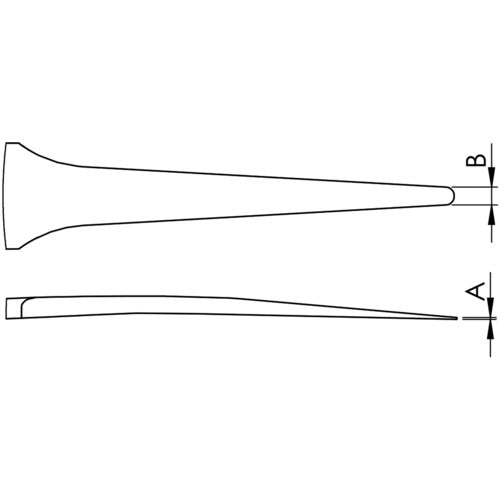IDEALTEK 내산 내자성 스테인리스 핀셋 120mm 원형 타입 2A-SA-0-IT 1개