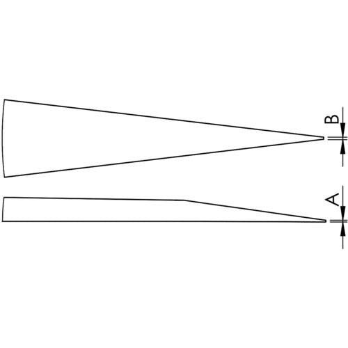 Idealtek Acid-Resistant, Anti-Magnetic Stainless Steel Tweezers, 110mm, Pointed Type, 3C-SA-0-IT, 1 Piece