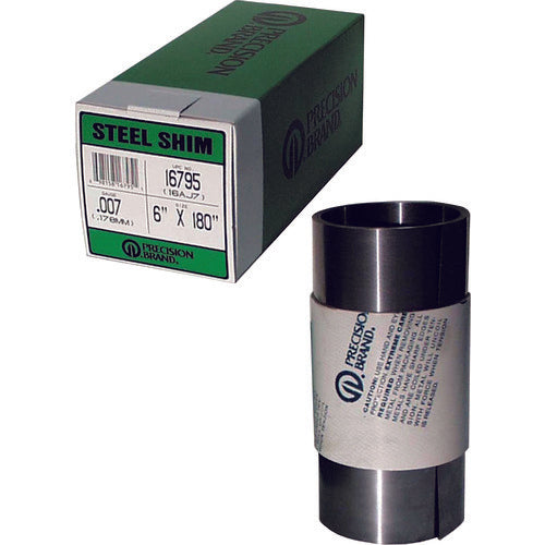 Precision Steel Rolled Shim, Sheet Thickness 0.65mm, PB0.65SS16979, 1 Roll